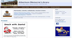 Desktop Screenshot of albertsonlibrary.org