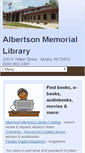 Mobile Screenshot of albertsonlibrary.org