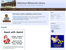 Tablet Screenshot of albertsonlibrary.org